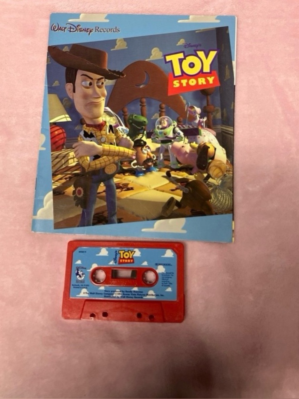 Toy Story Read-Along Cassette & Book 1995 Walt Disney Records